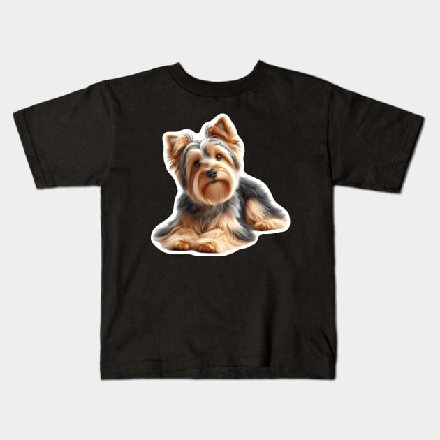 Australian Terrier Kids T-Shirt by millersye